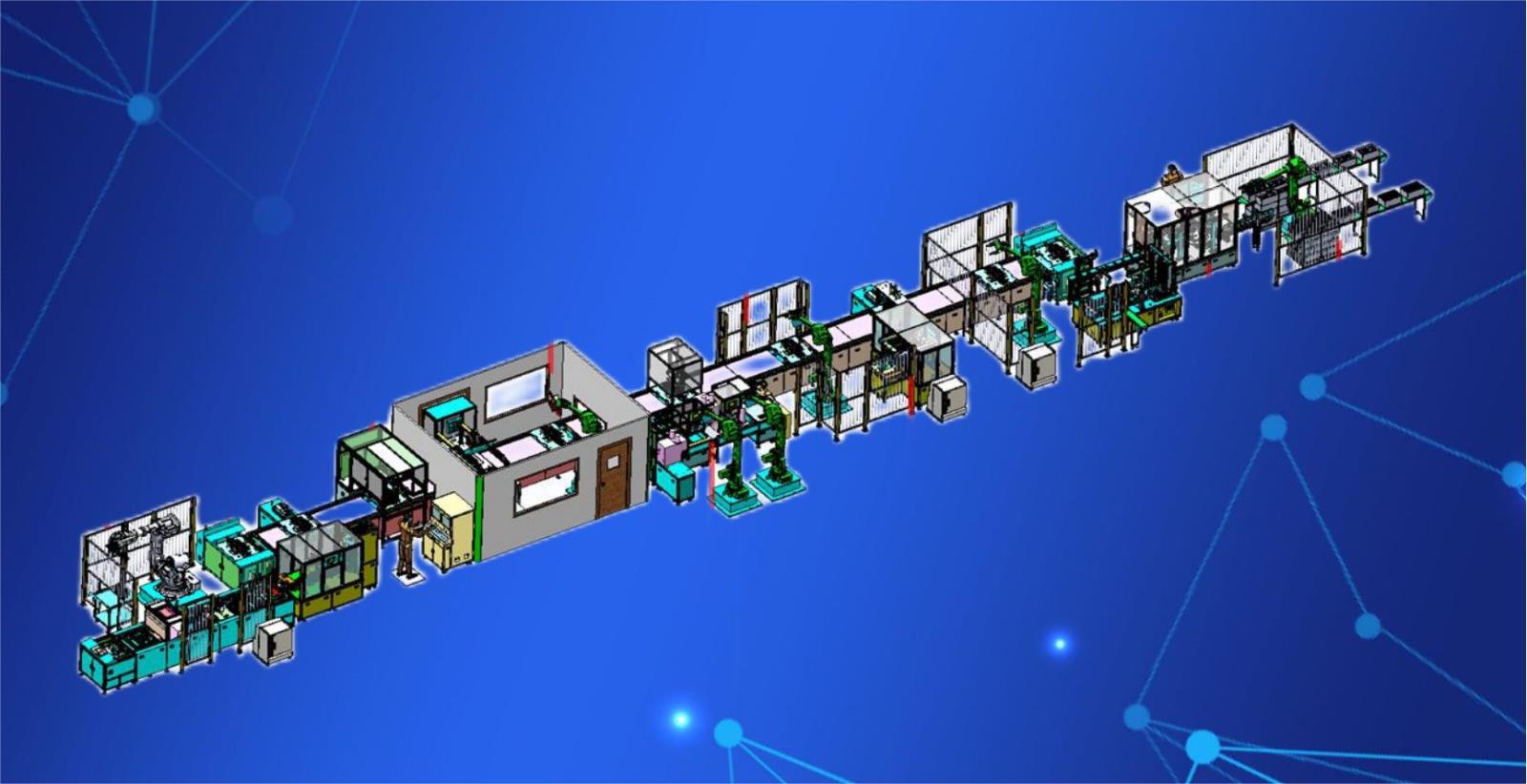 全自動(dòng)方形儲能PACK線